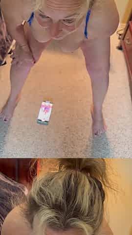 Mature Wife Masturbates and Fucks Doggy Style