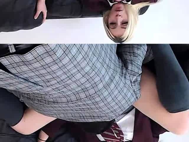 Blonde female agent fucks amateur dude on casting
