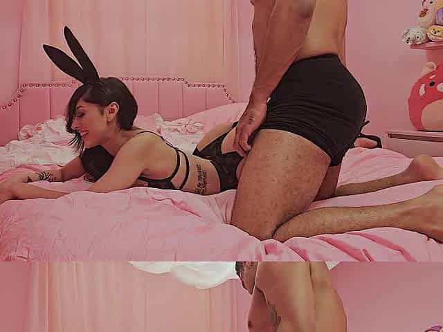 Lalin girl Newcomer Alexa Chains Takes Facial for Easter as Playboy Bunny