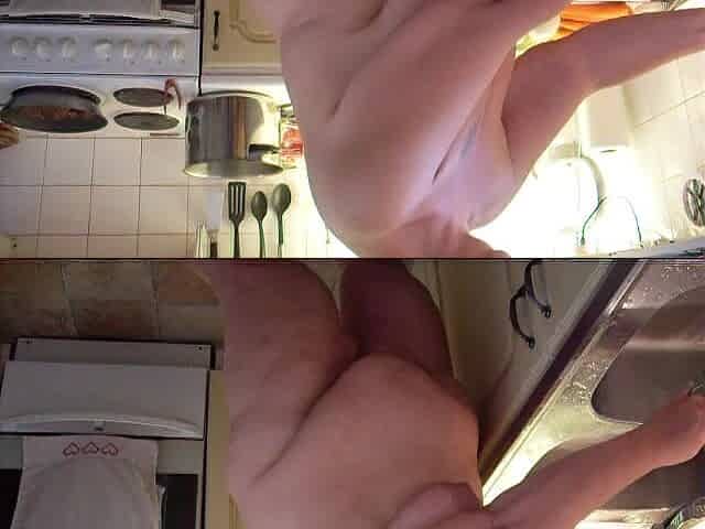 Jen Is Cooking Food All Naked