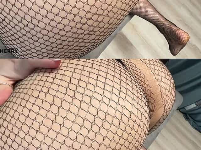 This Ass in Pantyhose Is Just Made for Sex! Fucking a Big Ass in Pantyhose! Sex with a Brunette