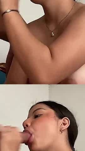 Big Blowjob, Homemade Sex with My Best Friend From School and She Gets All the Milk Out of Me