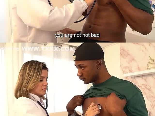 Hot Doctor Fucks Patient With Giant In Her Own Office With Boris Jackson And Melanie Caceress