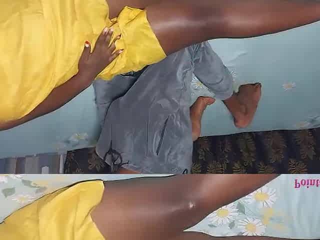 Brown twat cutie enjoying with Large penis male lover in a motel