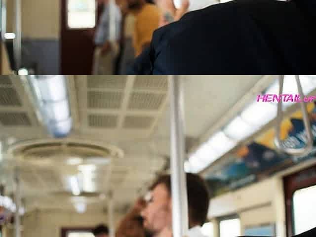 Blonde Commuter Is Pounded in Public Train - Covered in Cum