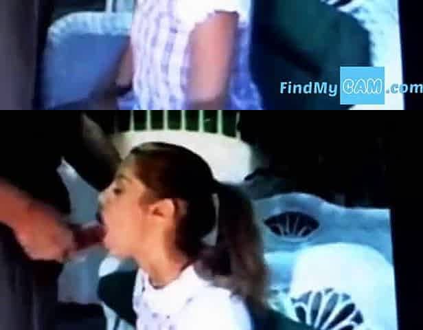 Babysitter Sucks a Big Cock Deep Throat on Webcam