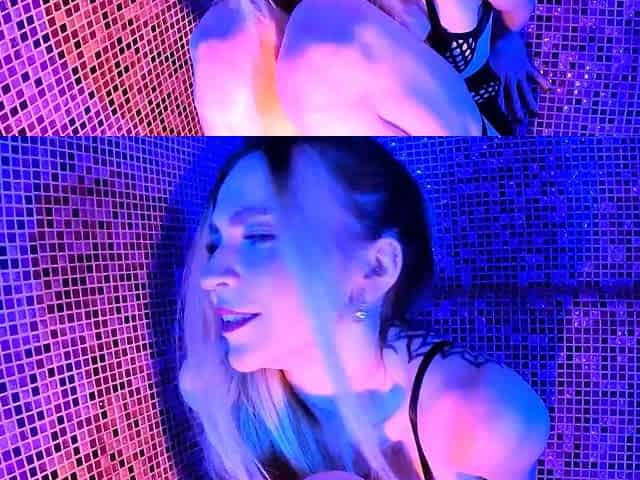 Hot Blonde Model Deep Dildoing in Sauna with Big Toys