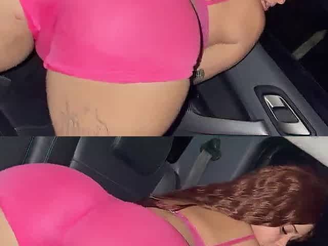 Uber driver with a biggest wang ate the slutty passenger and came inside the married passenger's twat.