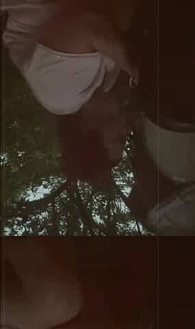 BBW Blowjob Outdoors