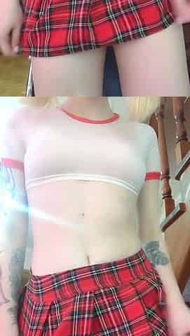 Curly Blonde Teen Records Solo Dildo Masturbation More at