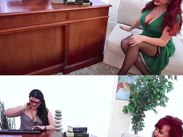 The Thong-On Therapy! Angelina Castro & Hawt Vanessa Play With A Large Toy!