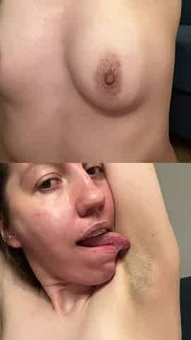 Licking and Spitting Armpits