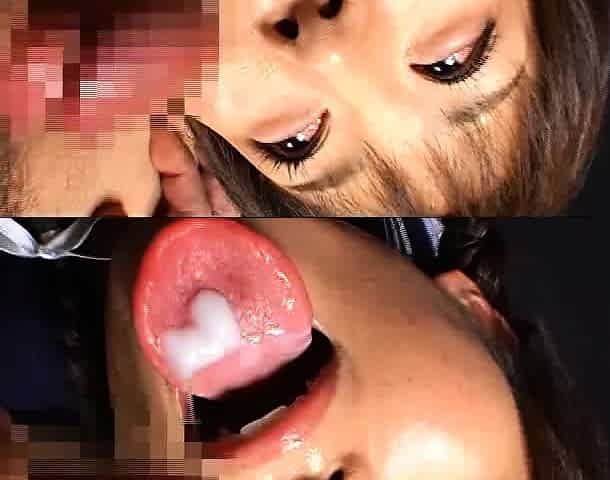 Japanese Asian mature giving blowjob to lucky guy