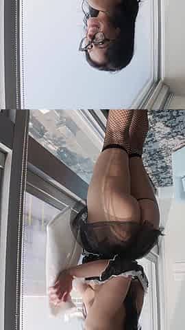 POV Naughty Maid Deepthroat Blowjob Wild Cowgirl Ride on Her Knees Facial! Alexa Chains