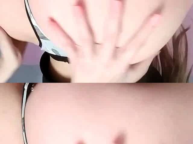 POV close up asian gf blowjob