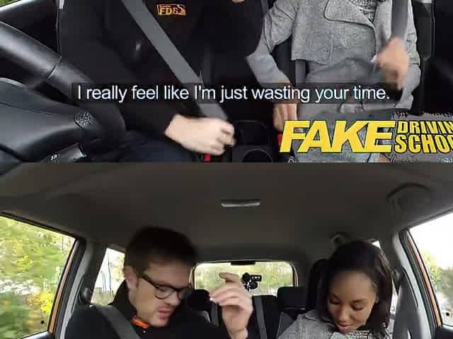18yr Black Teen 18+ Filled Up By Her Driving School Teacher In Car & Outdoor