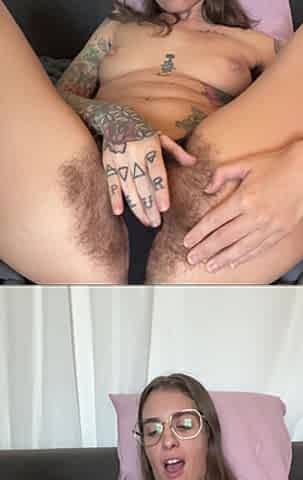 Nerdy Hairy Panty Masturbation