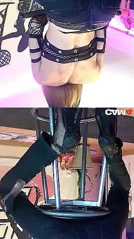 A????French Trav BomBe does a StripTease in LiVE. chastity cage VaneSsaBiTCHx PariSCienneTrvProd91 CAM4