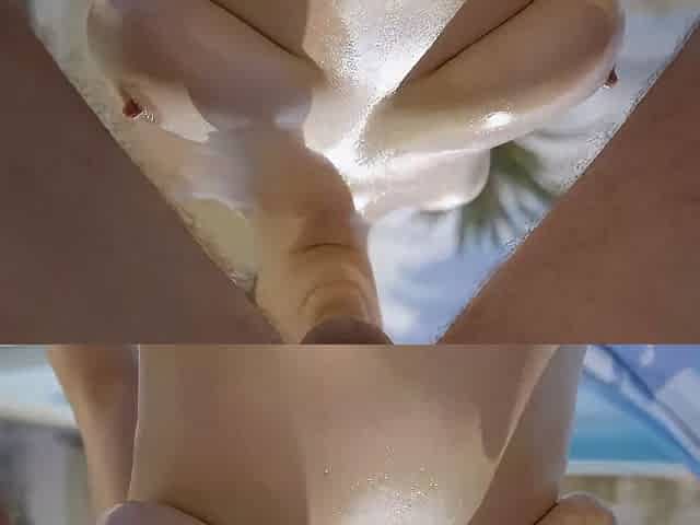 She Horny By The Pool And Is Visited By A Big Cock