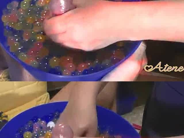 Massage sensitive oil and balls