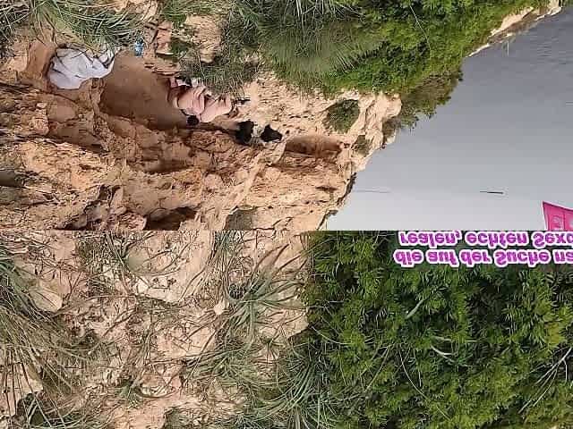 German Amateur Outdoor Threesome Pov With Two