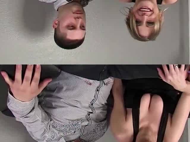 Cuckold watches in awe at how much his breasty white girlfriend enjoys riding his BBC