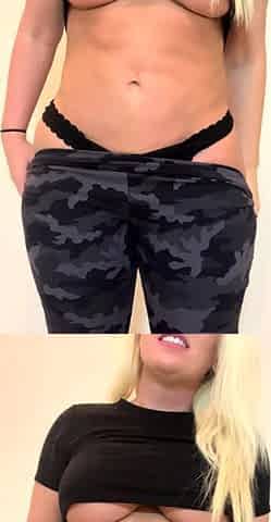 Solo masturbation of a beautiful amateur blonde