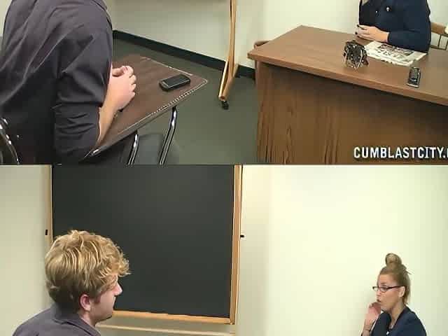 Classroom Jerk Gets Drained By Curious Milf Professor - Emma Starr And Stacie Starr