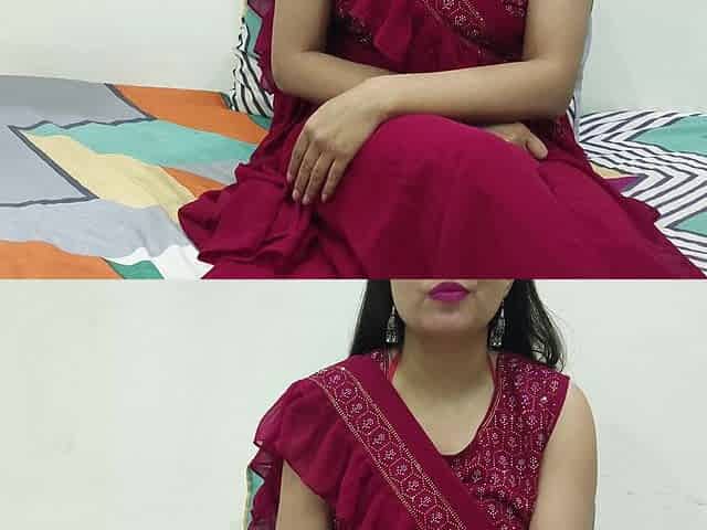 Hot Indian Saara Bhabhi Pussy Licking and Hard Fuck for Teaching First Sex to Devar.
