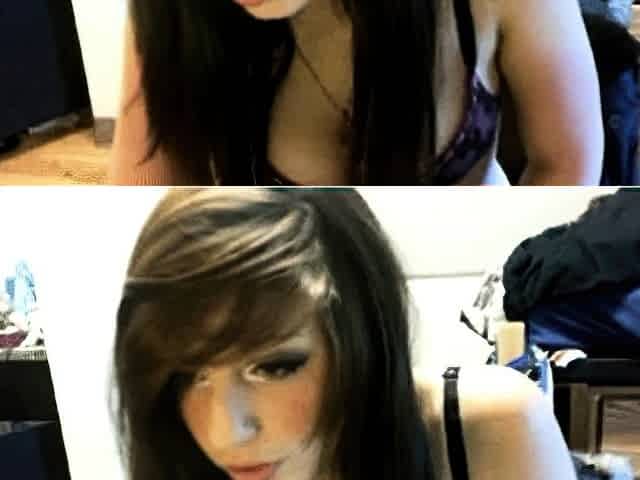 Redhead Webcam Girl Shows Off Her Tattooed Feet and Tits