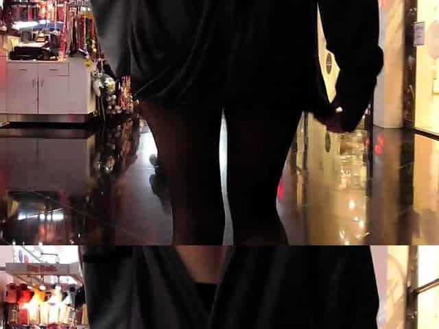 Shy Goth Exhibitionist - Las Vegas Backless Top And