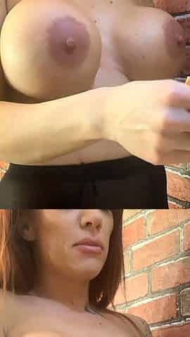 Great Big Boobs On Masturbating Redhead