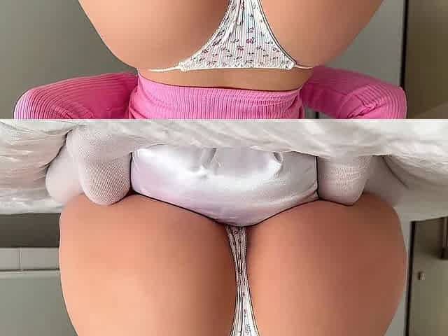 Large Curvy Booty Bangs Hard Her Satin Pillow and Wets it