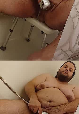 FTM shower head masturbating