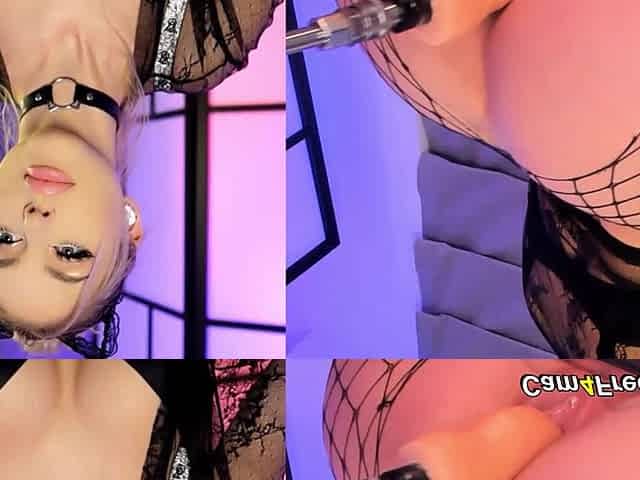Beautiful Blonde Plays with Her Wet Pussy