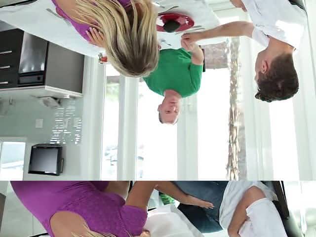 Milf gets on working with young cock while hubby sleeping