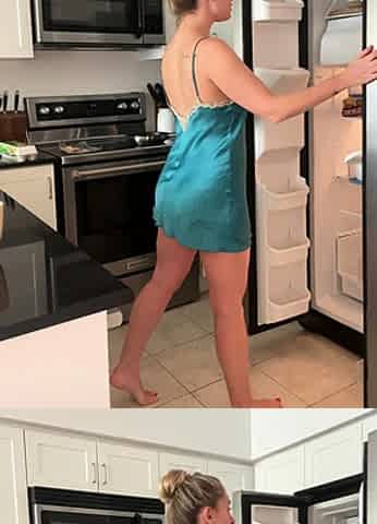 Leggy teen babe undresses takes dildo and masturbates