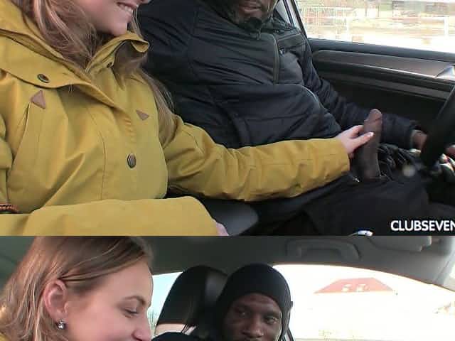 Tempting Czech babe Lady Bug is picked up and fucked by hot blooded mandingo
