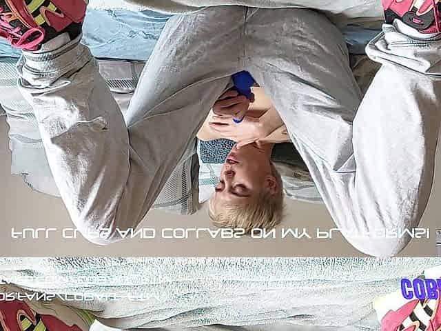 FTM SMELLS HIS OBSCENE SNEAKERS AND CUMS