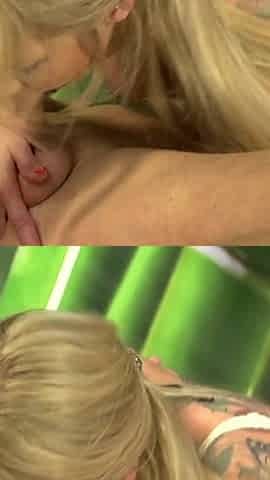 Tattooed busty nurse fucks wild
