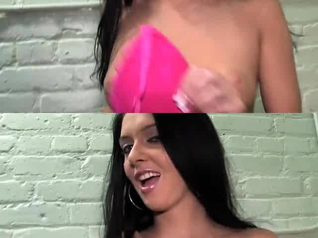 Busty tanned brunette riding big cock and doing blowjob