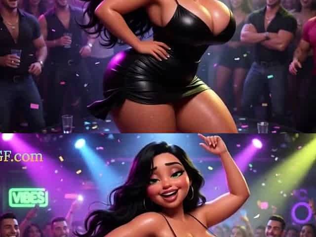 Gorgeous Babe gets Caught in a Crazy Night Club (AI Porn)