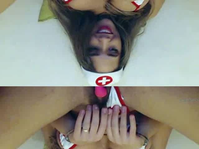 Chubby Brunette Big Boobs Dildo Masturbation
