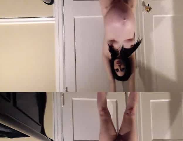 Hot ass brunette vibrator close up masturbation