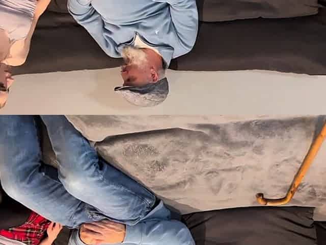 Bigass amateur babe cockriding grandpa
