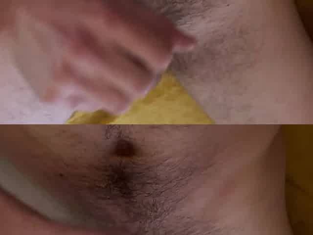 Lubed up Solo masturbation