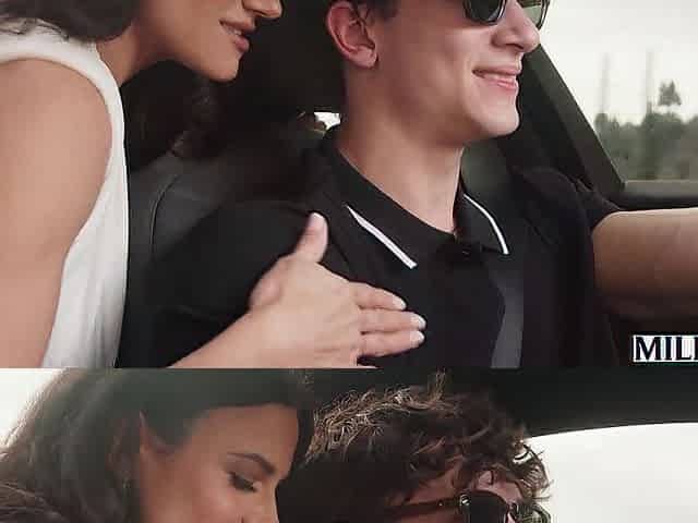 A fast mature woman seduces a youthful rideshare driver.