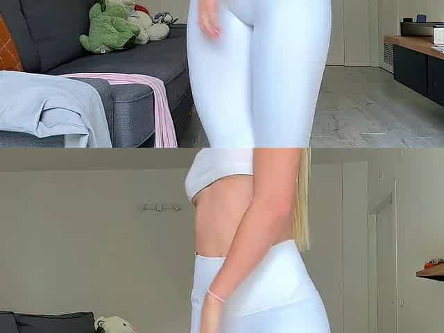 Fitness model leggings try on haul - cameltoe, twerking