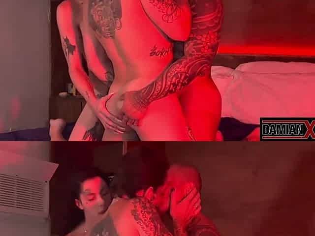 TS Austin Summer And DILF Damian Dragon Tag Team Dex Morningstar