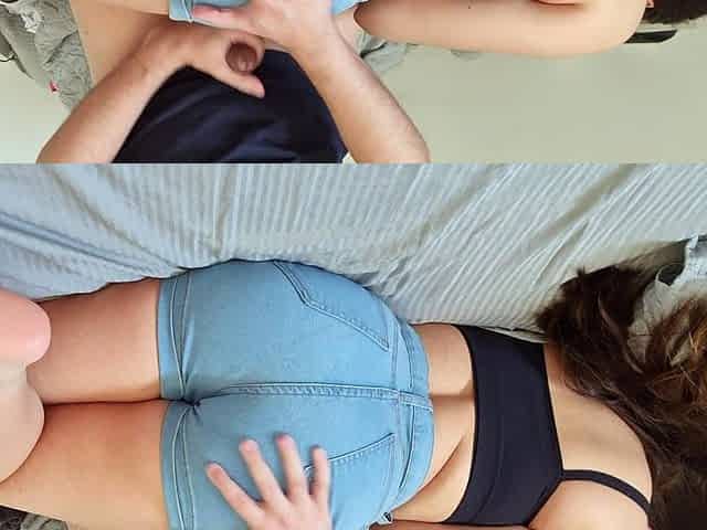 Amateur teens ass toyed during hardcore fun with dude